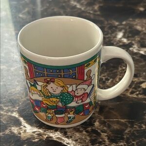 Festive Vintage Christmas Mug